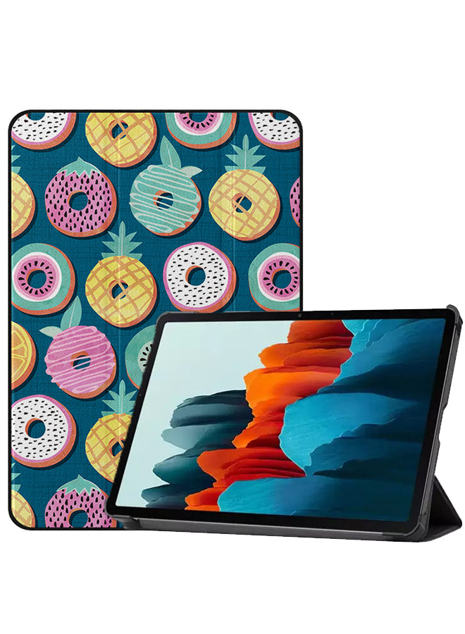 Samsung Galaxy Tab S8 Case Cover Colorful Fruits Donut