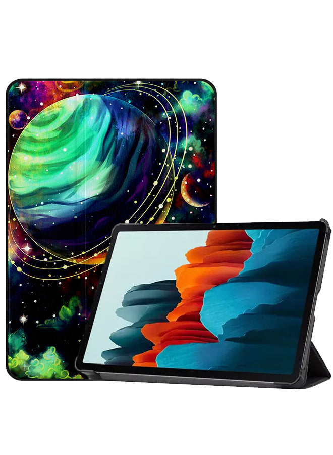 Samsung Galaxy Tab S8 Case Cover Colorful Planets In Space