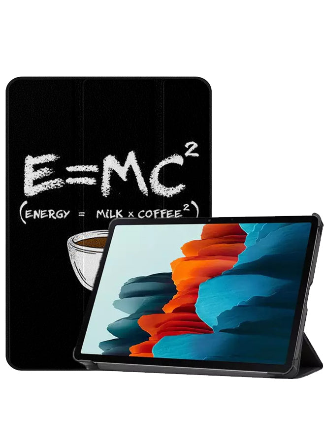 Samsung Galaxy Tab S8 Case Cover E=mc2 Coffee