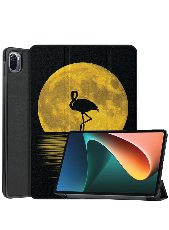 Xiaomi Pad 5 Pro Case Cover Flamingo & Moon Art
