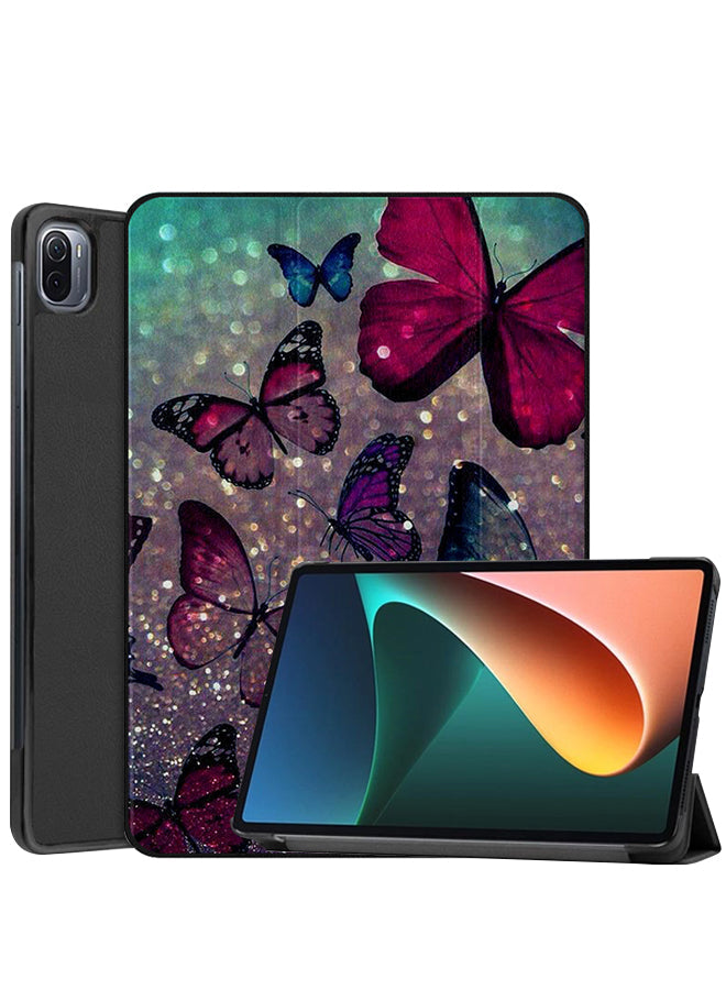 Xiaomi Pad 5 Pro Case Cover Glitter Butterflies 02