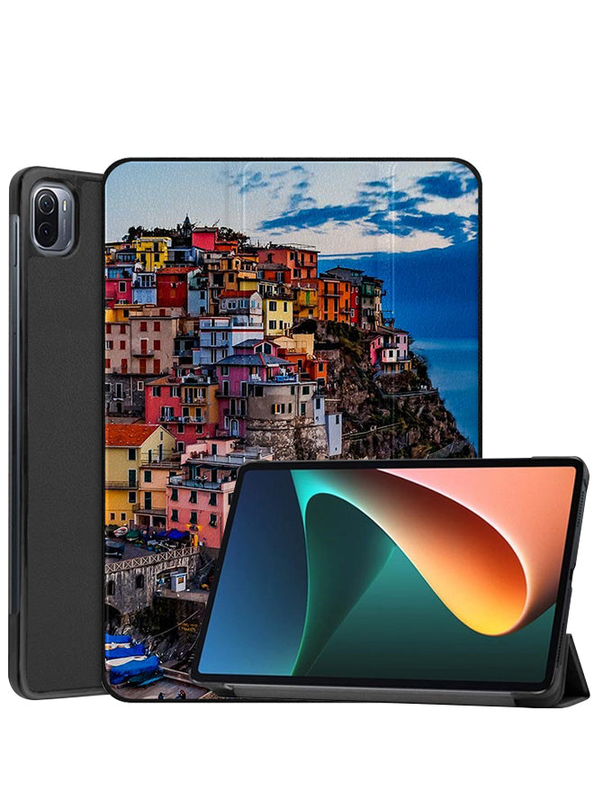 Xiaomi Pad 5 Pro Case Cover Houses On The Sea