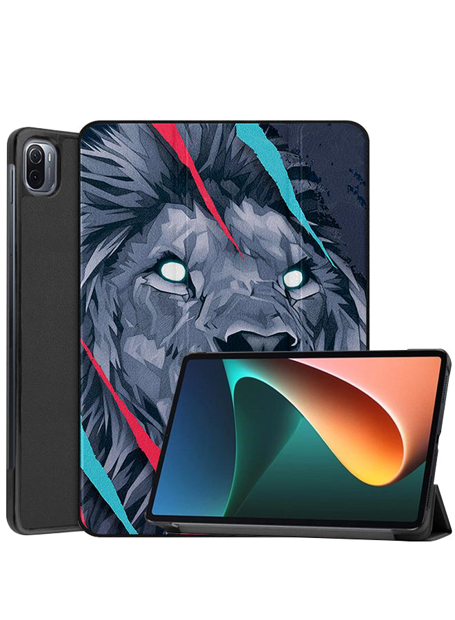 Xiaomi Pad 5 Pro Case Cover Lion Drwaing