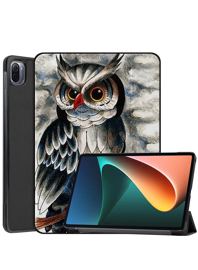 Xiaomi Pad 5 Pro Case Cover Owl Paint Art