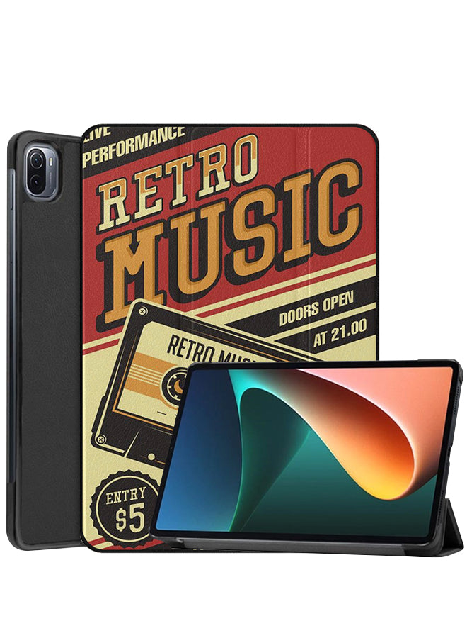 Xiaomi Pad 5 Case Cover Retro Music