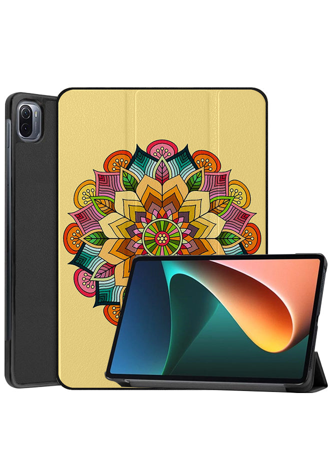 Xiaomi Pad 5 Case Cover Round Mandala Pattern