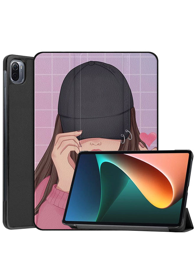 Xiaomi Pad 5 Case Cover Snap Love Cap Girl