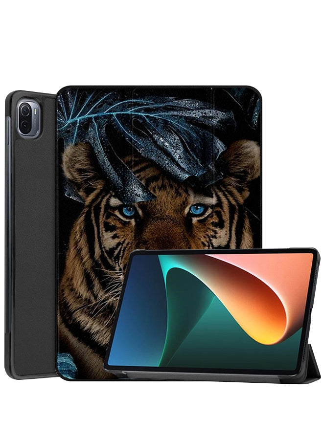Xiaomi Pad 5 Case Cover Tiger Sit In Leaves