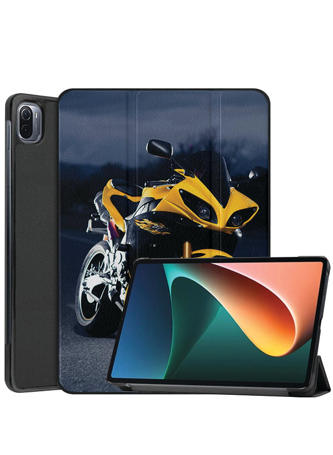 Xiaomi Pad 5 Case Cover Yellow Sports Bike