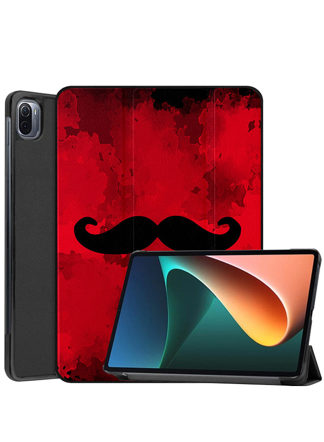 Xiaomi Pad 5 Pro Case Cover Black Moustache