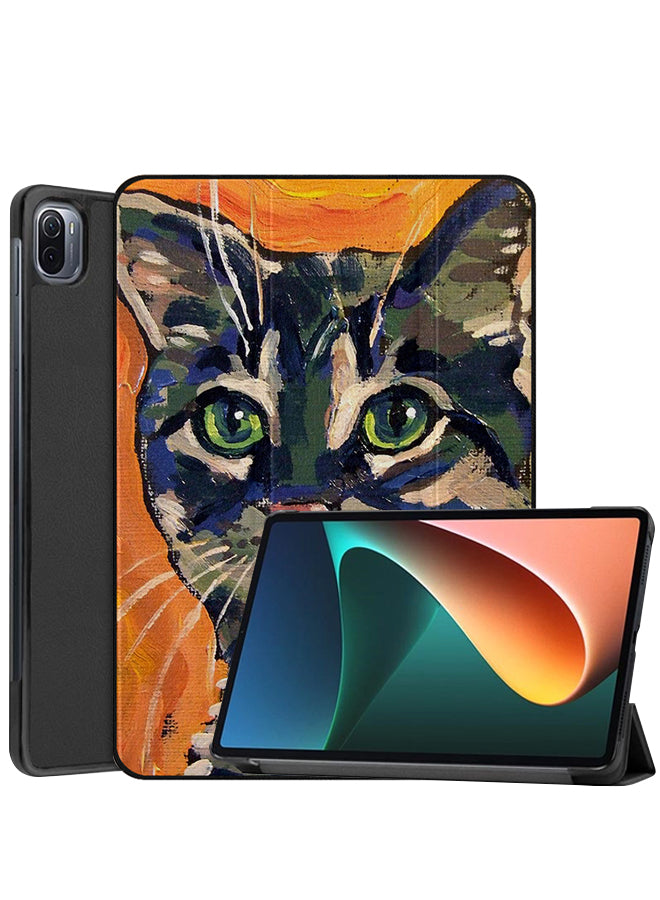 Xiaomi Pad 5 Pro Case Cover Cat Paint Art
