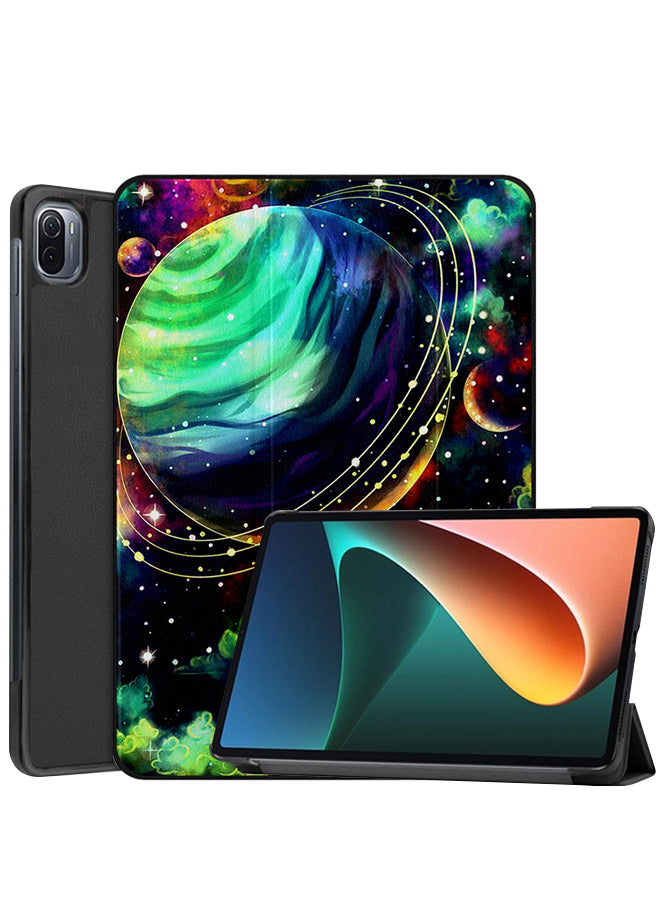 Xiaomi Pad 5 Pro Case Cover Colorful Planets In Space
