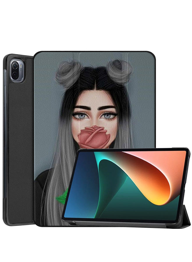 Xiaomi Pad 5 Pro Case Cover Cover Mouth With Rose