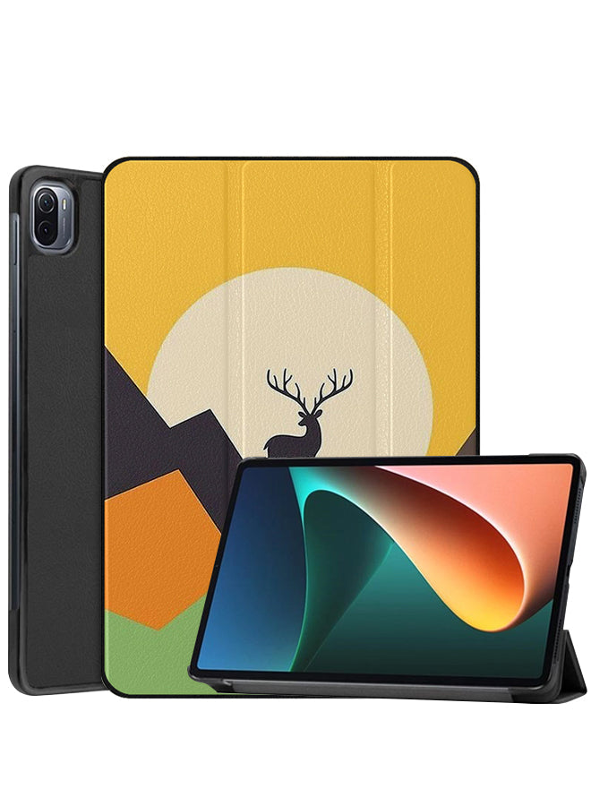 Xiaomi Pad 5 Pro Case Cover Deer Drawing Art